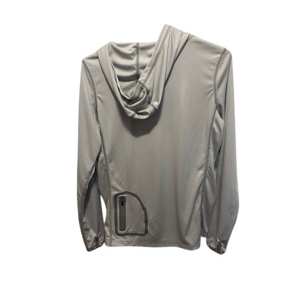 L. L. Bean Hoody No Fly Zone Hooded Pullover NWT in Gray Women Misses size Small - Picture 3 of 13